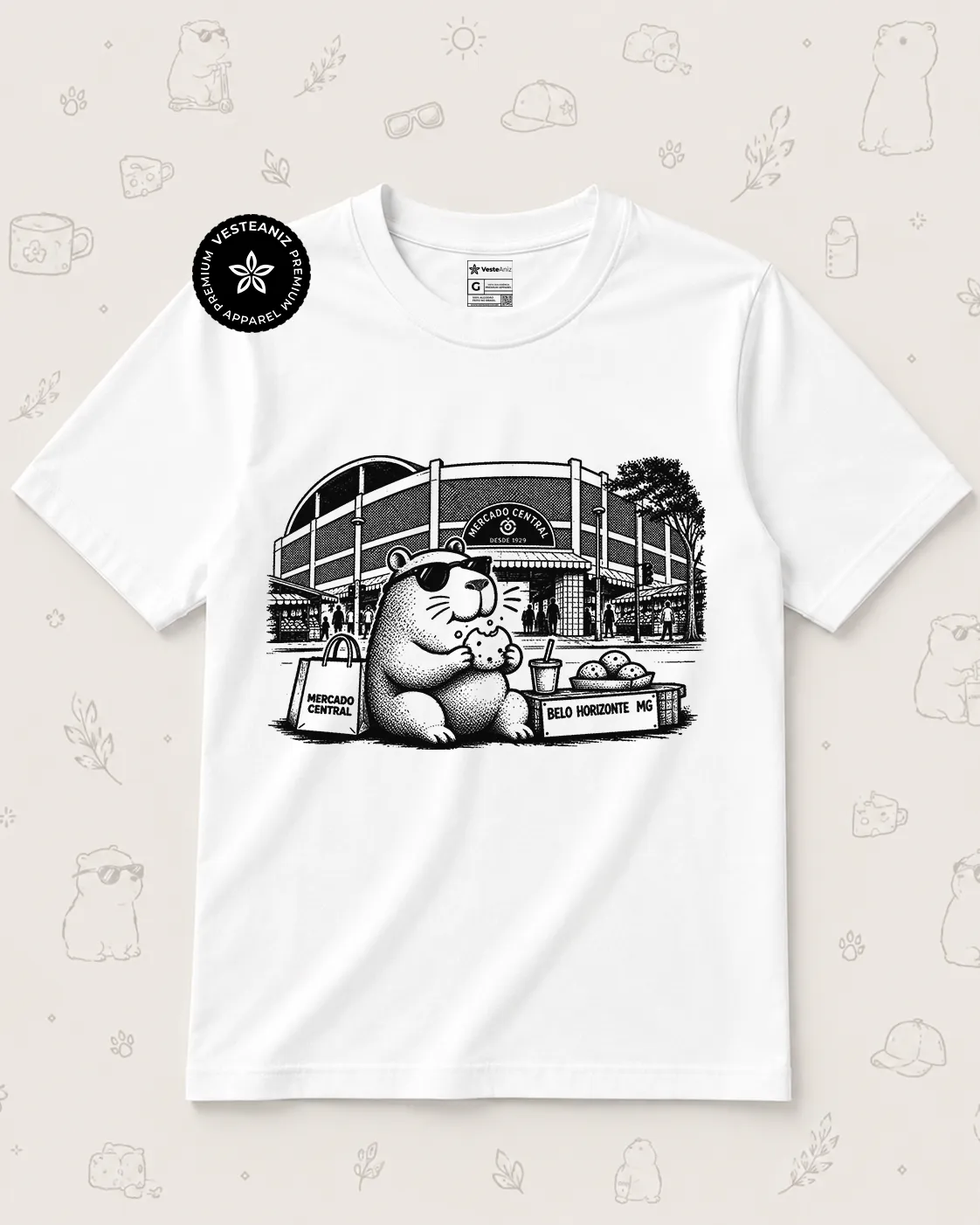 Camiseta Vida de Capi - Mercado Central BH
