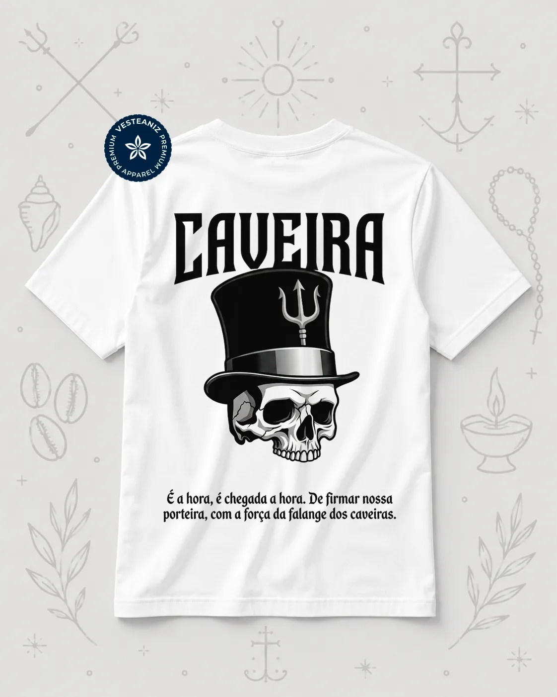 Camiseta Exu Caveira - É chegada a hora | VesteAniz