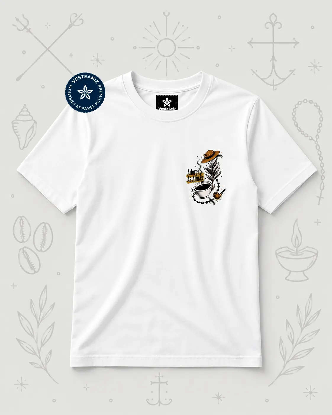 Camiseta Preto Velho - Adorei as Almas