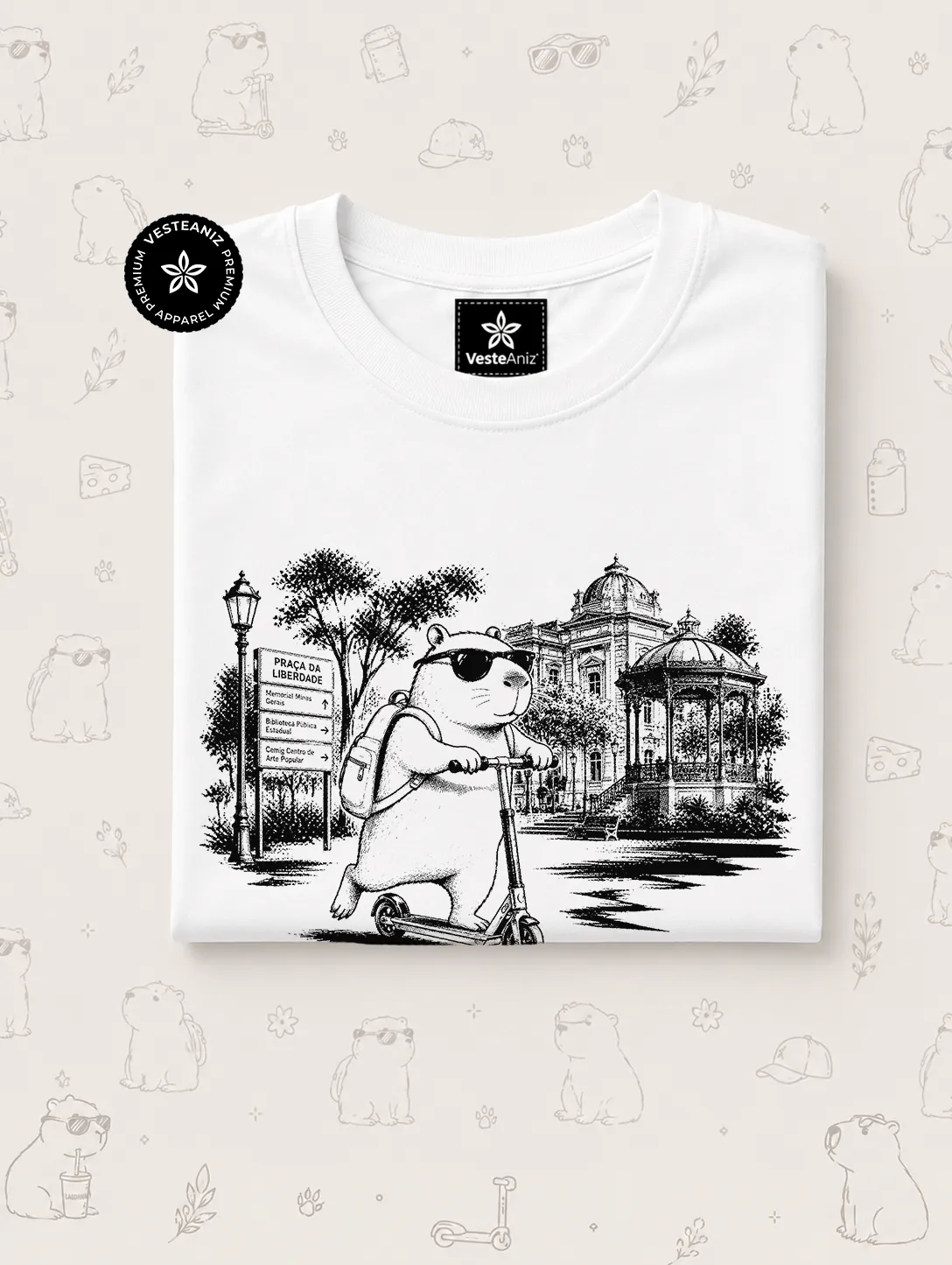 Camiseta Vida de Capi - Praça da Liberdade 3