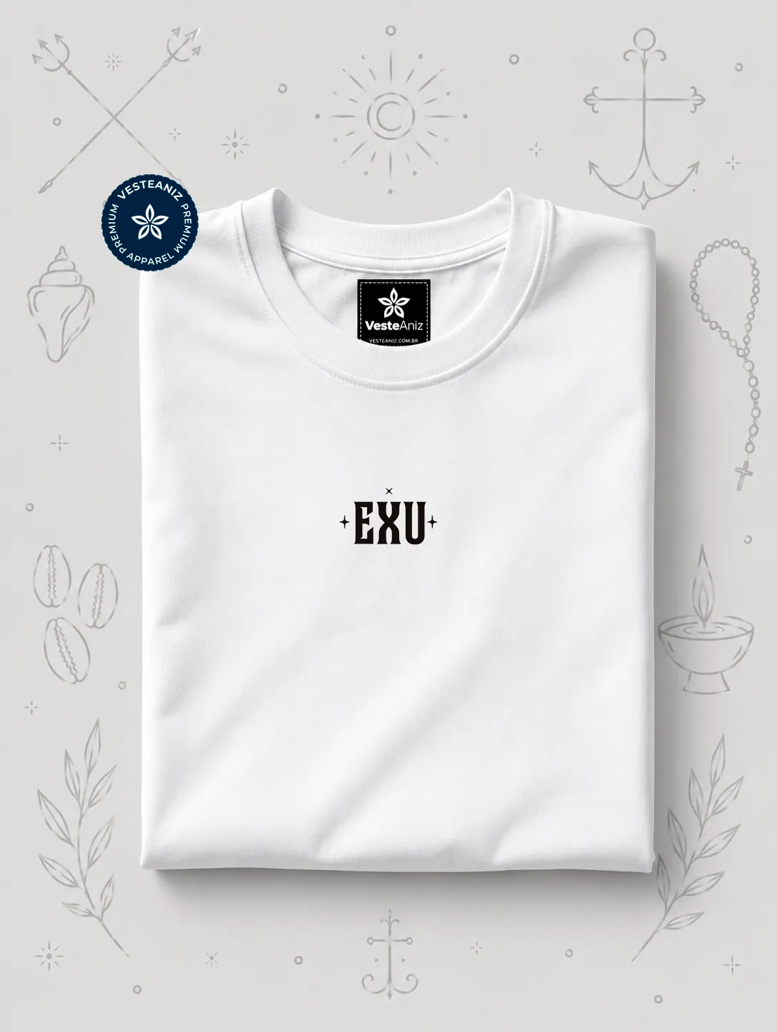 Camiseta Exu Tatá Caveira – Soltaram um bode preto  | VesteAniz 2